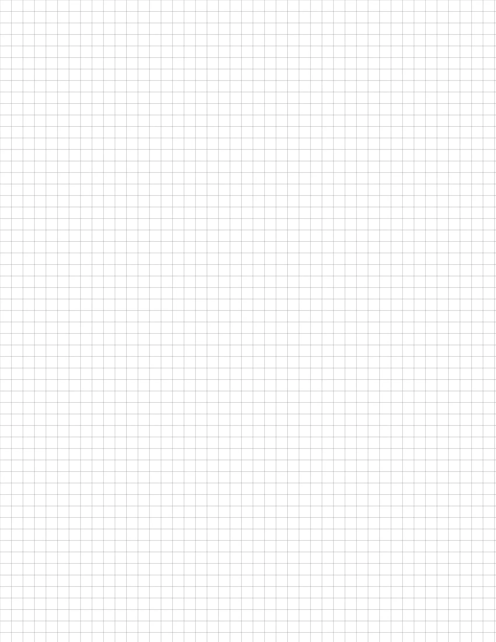 5 mm Graph Paper Template without margin - Letter