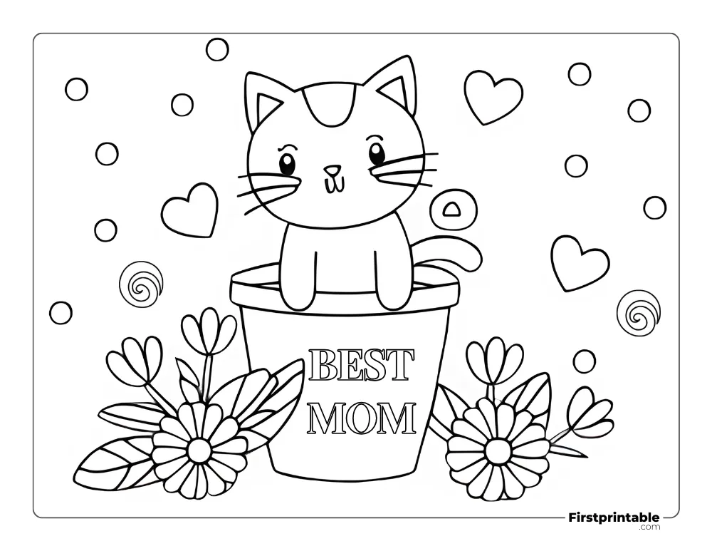 Mother's Day Coloring sheet for kids