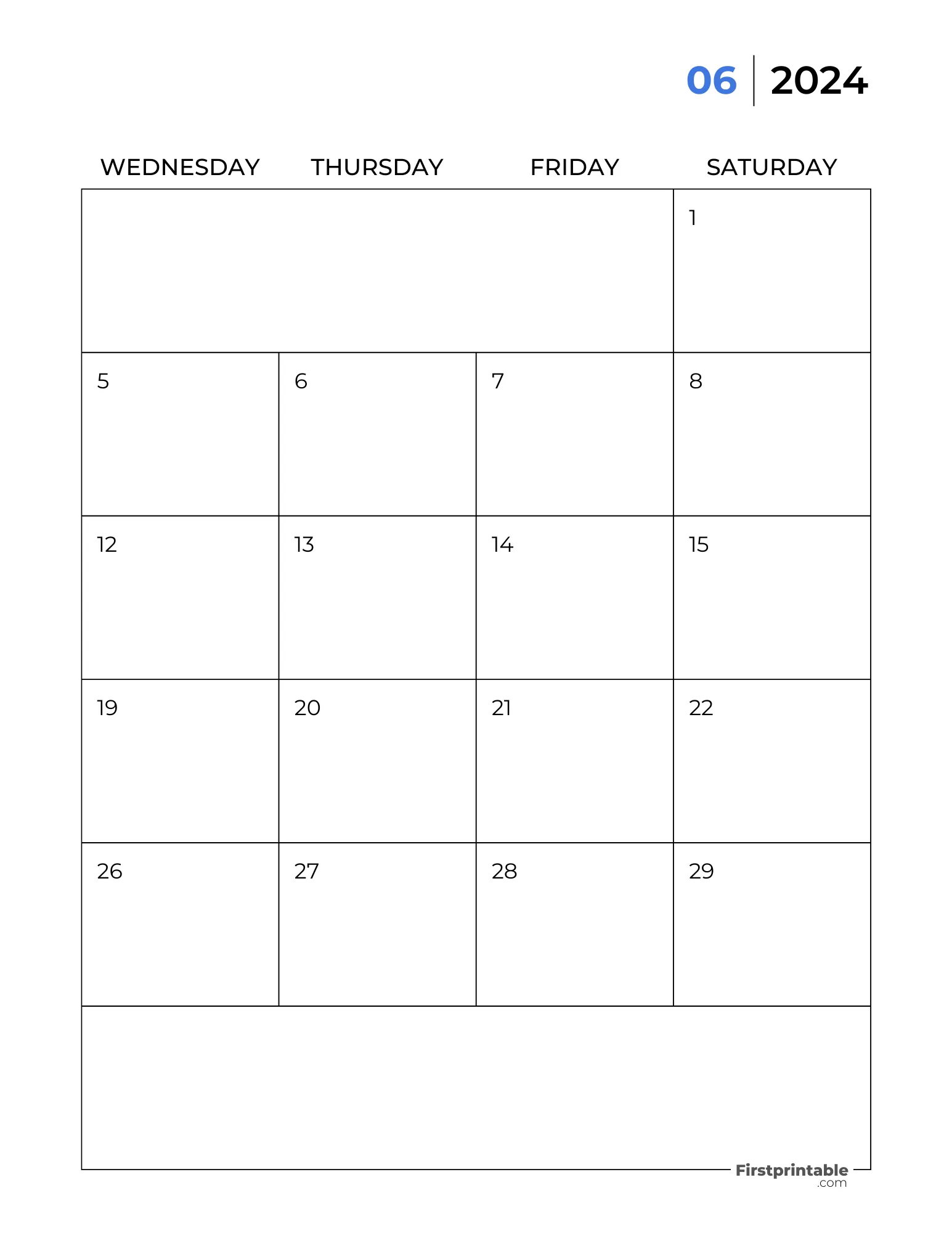 Printable June Calendar 2024 Two Page Template 21 (2)