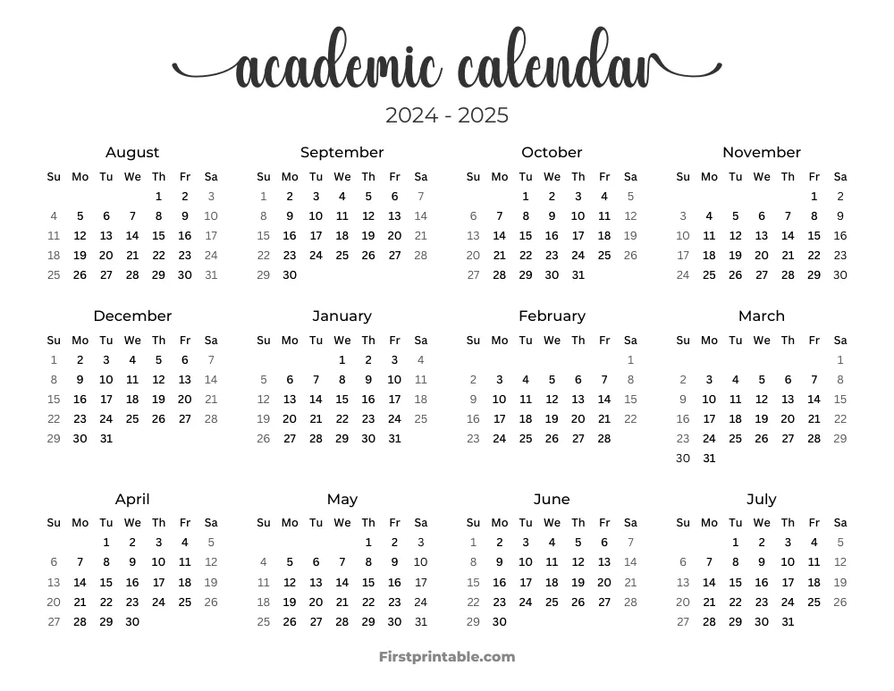 2024 2025 Academic Calendar 01
