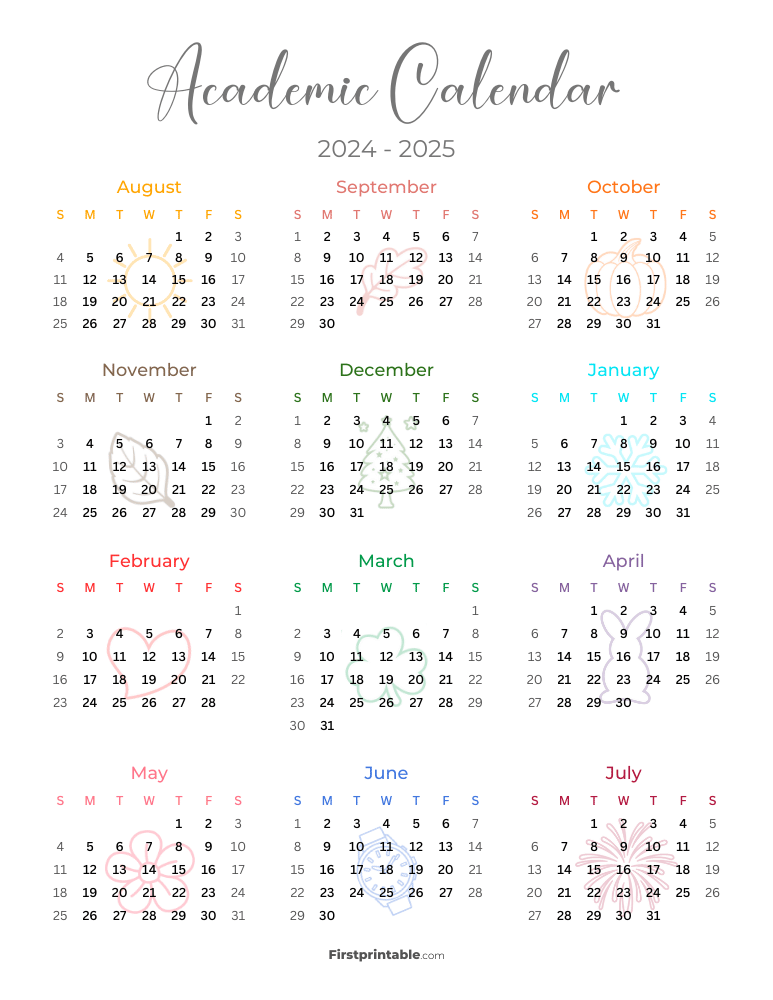 2024 2025 Academic Calendar 13