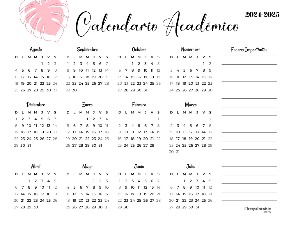 2024 2025 Academic Calendar Spanish 03