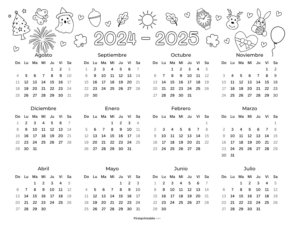 2024 2025 Academic Calendar Spanish 12