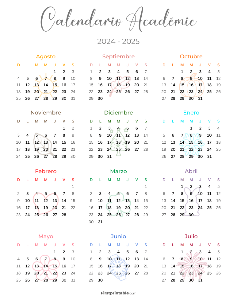 2024 2025 Academic Calendar Spanish 13