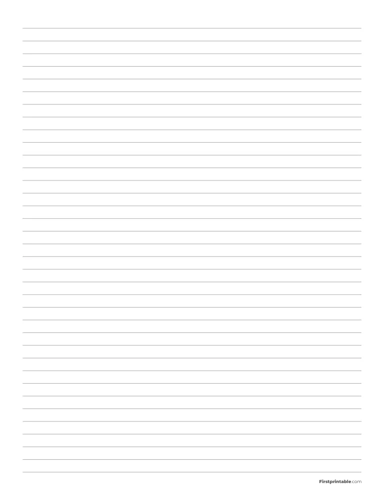 Printable Lined paper - College Ruled - Page 2
