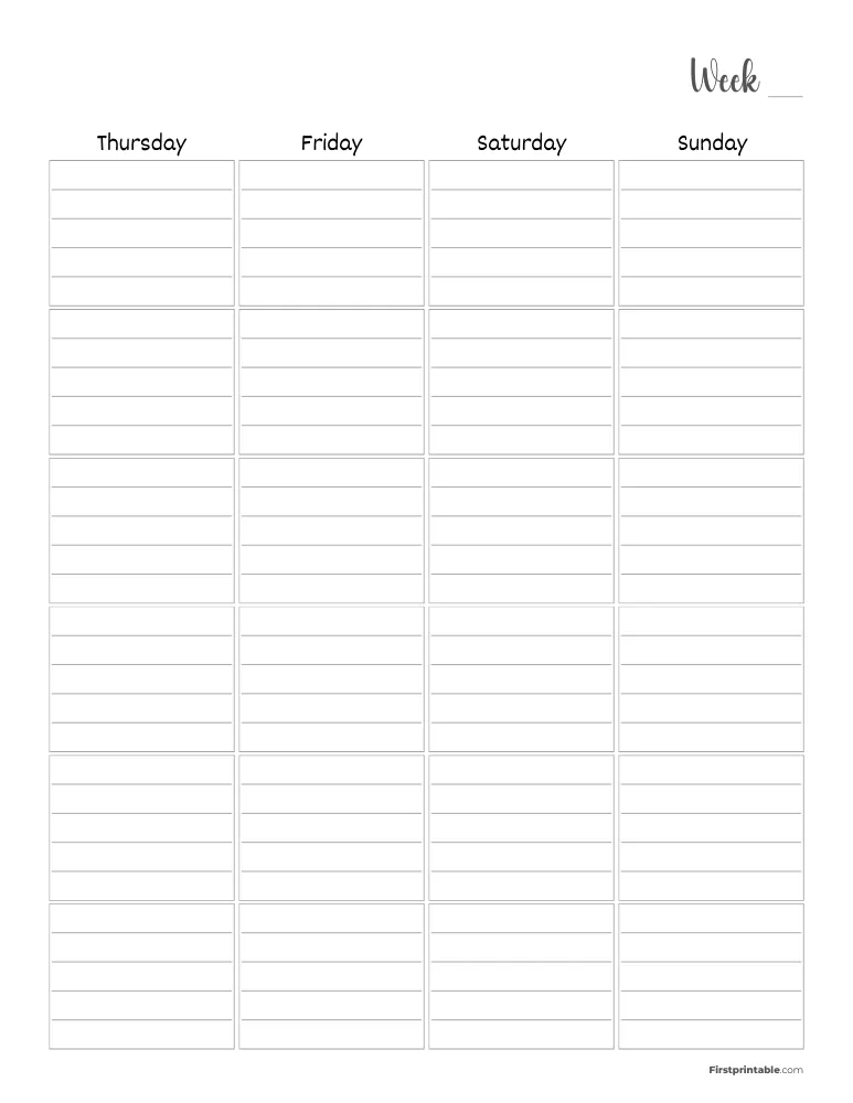 October 2024 Weekly Planner Page 2