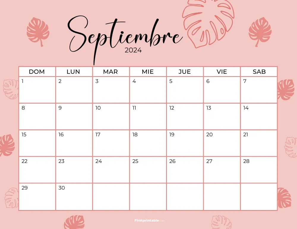 Printable September Calendar 2024 Template 47