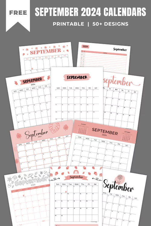 September 2024 Calendars - New!