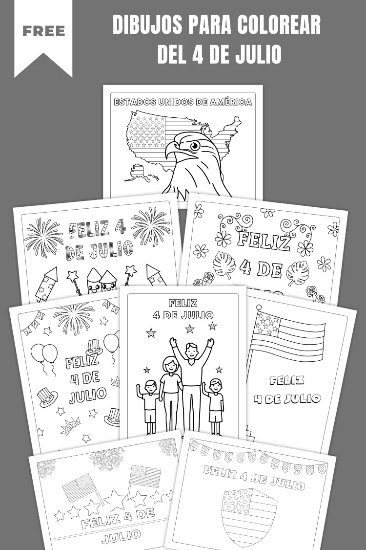 Spanish Fourth of July Coloring Pages