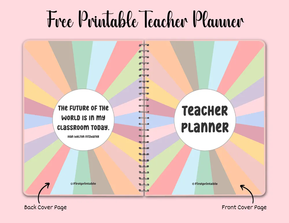 Teacher Planner - Free PDF Templates - 70 Pages