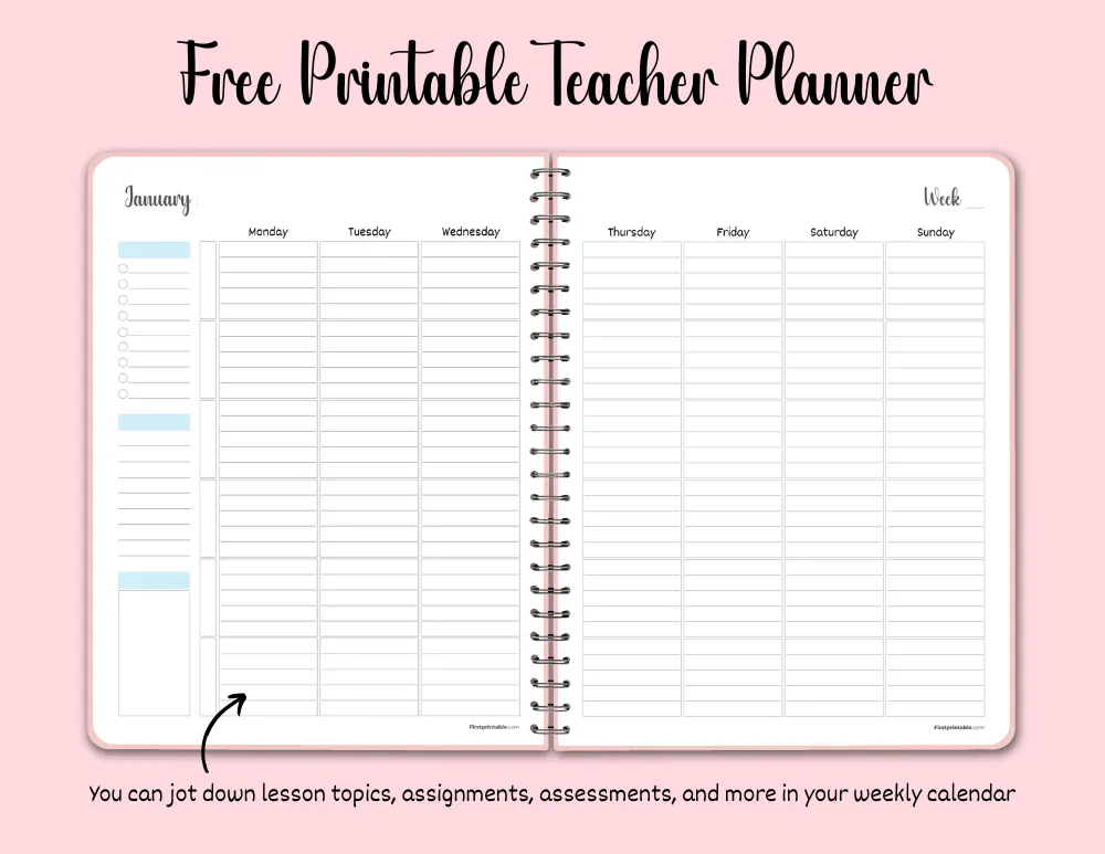Teacher Planner 2025 2026 Free PDF Templates Teacher Planner 2025 2026 Free PDF Templates