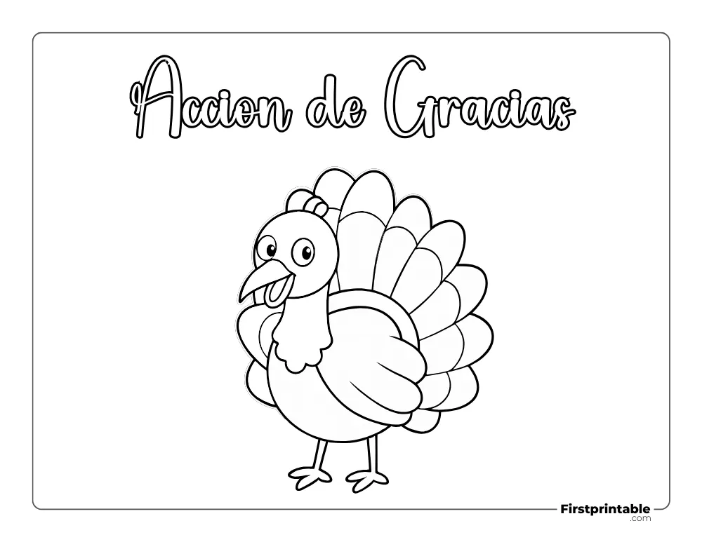 Dibujos para colorear de otoño pájaro pavo