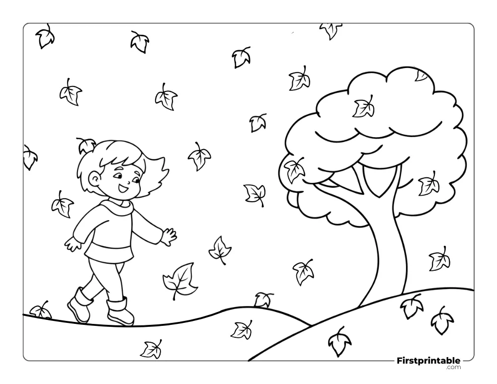 Autumn coloring Page