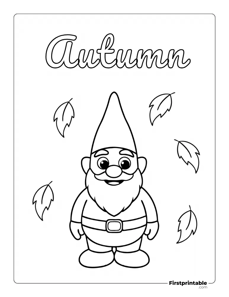 Print and Color "The Gnome" Coloring Page