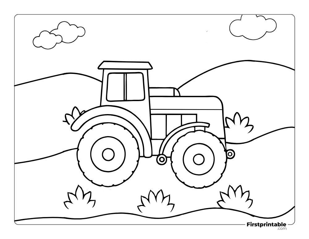 Time to Harvest "Autumn and Fall Coloring page"