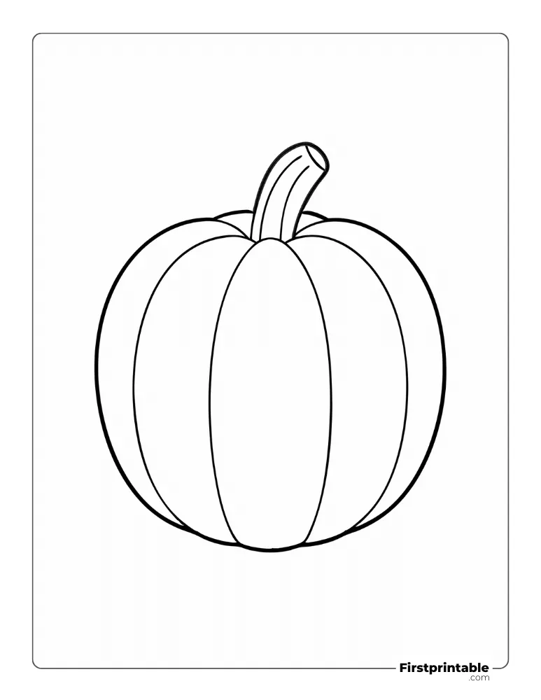 Printable Pumpkin Template - Large