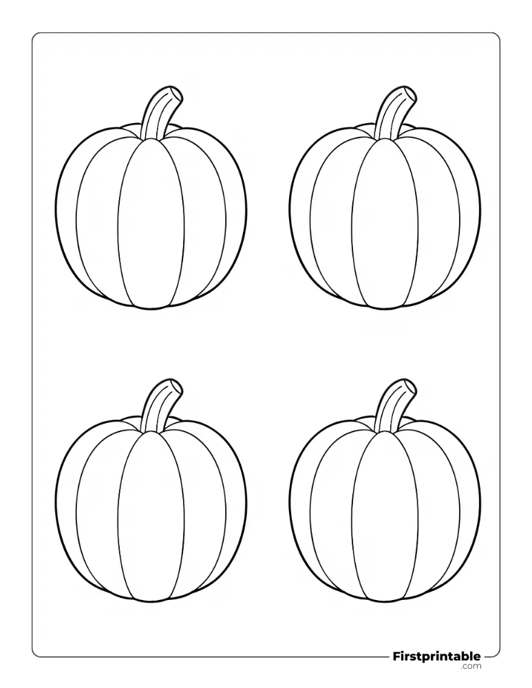 Printable Pumpkin Template - Medium