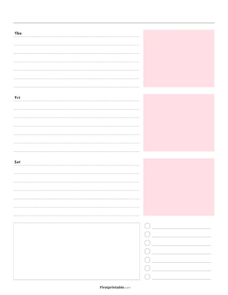 Printable Weekly Planner Template 03 (2)