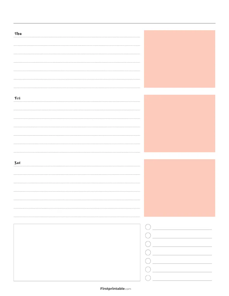 Printable Weekly Planner Template 04 (2)