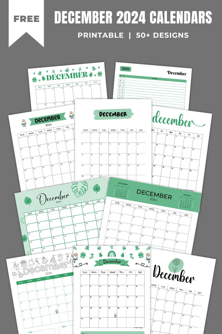 December 2024 Calendars | 40 Free Printable PDF