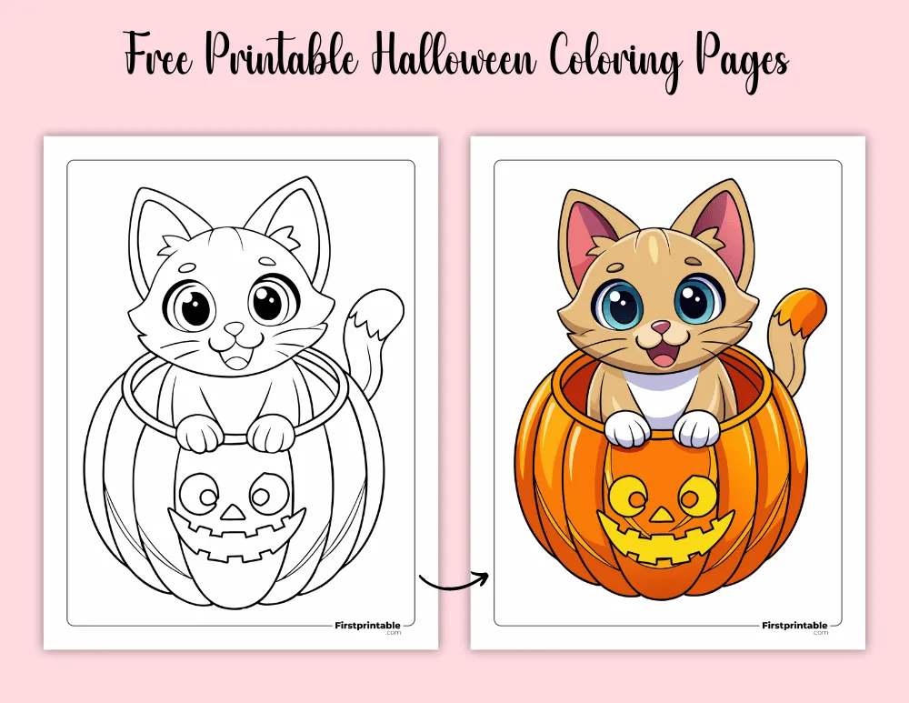 Free Printable Halloween Coloring Page 02