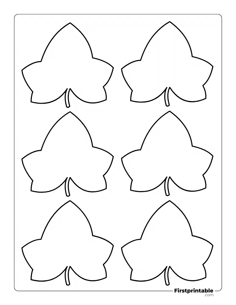 Ivy Leaf Template - Small