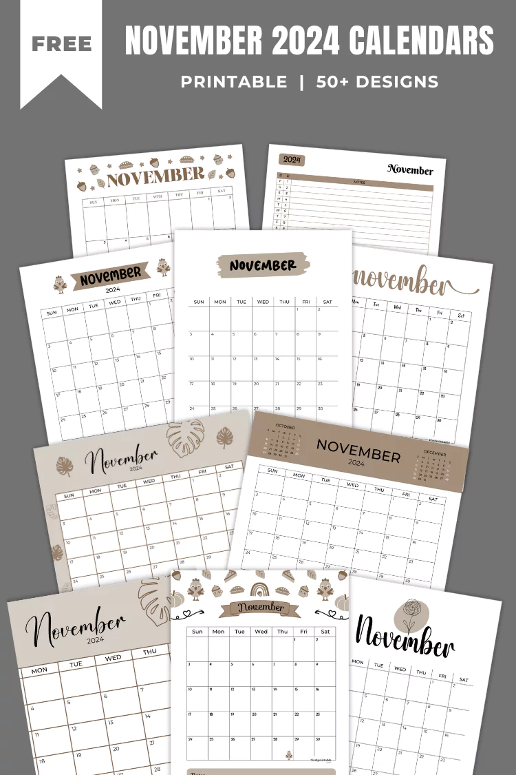 November 2024 Calendars - New!