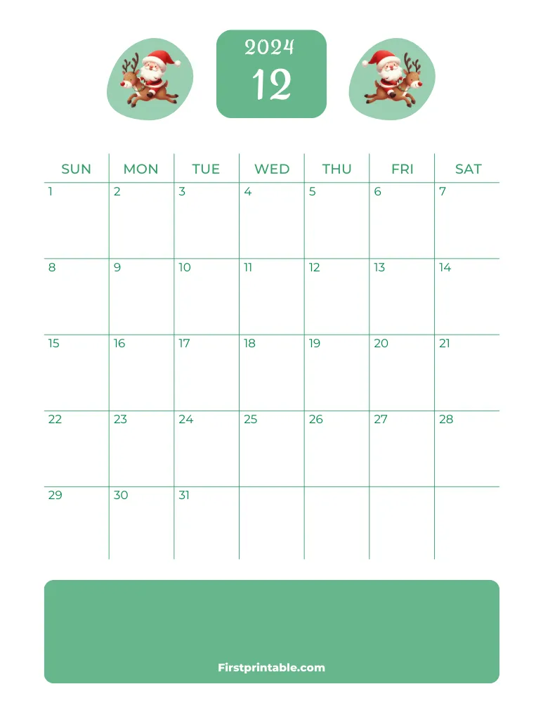 Printable December Calendar 2024 Template 24