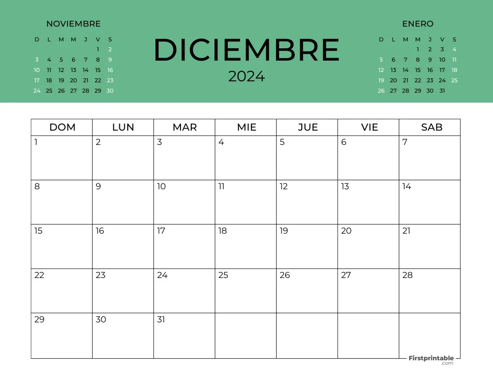 Printable December Calendar 2024 Template 48