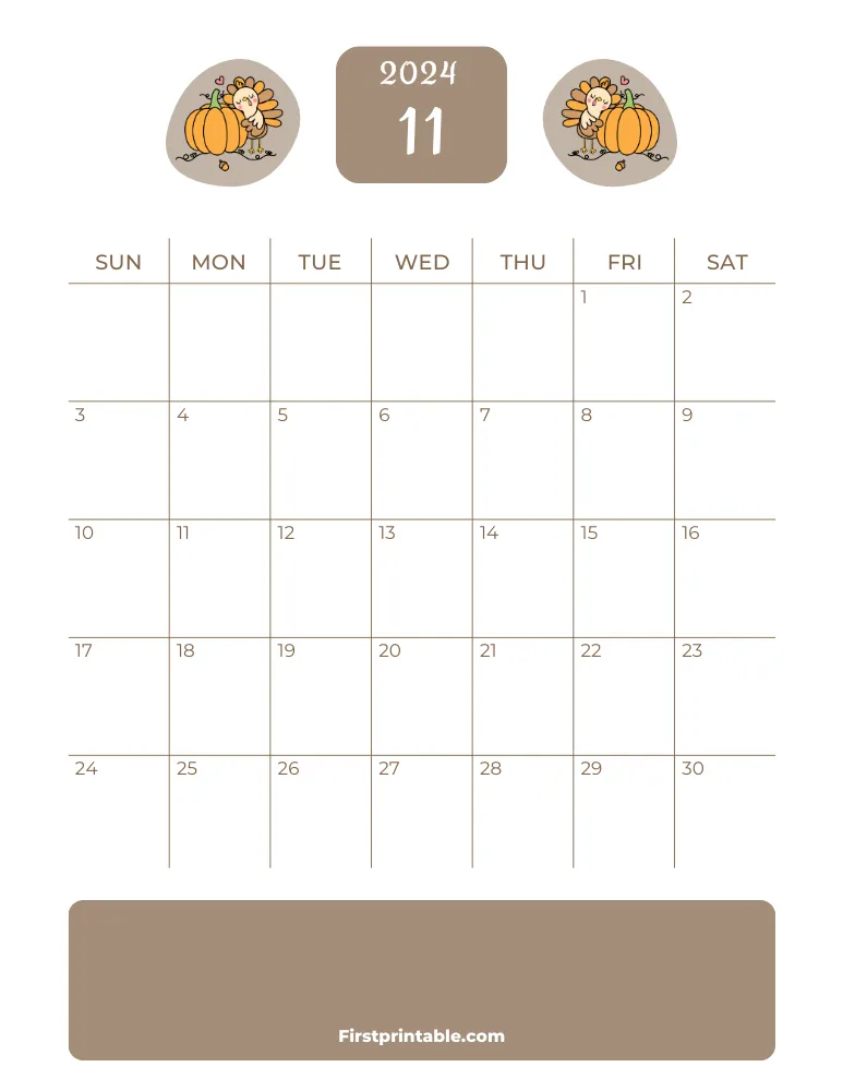 Printable November Calendar 2024 Template 24