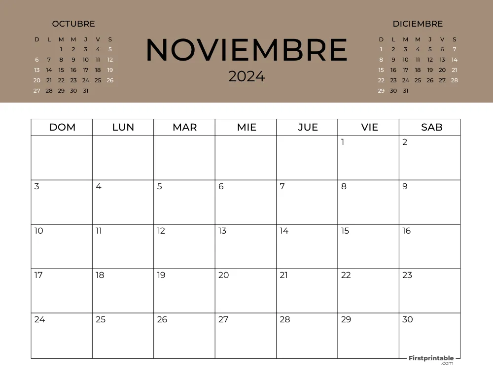 Printable November Calendar 2024 Template 48