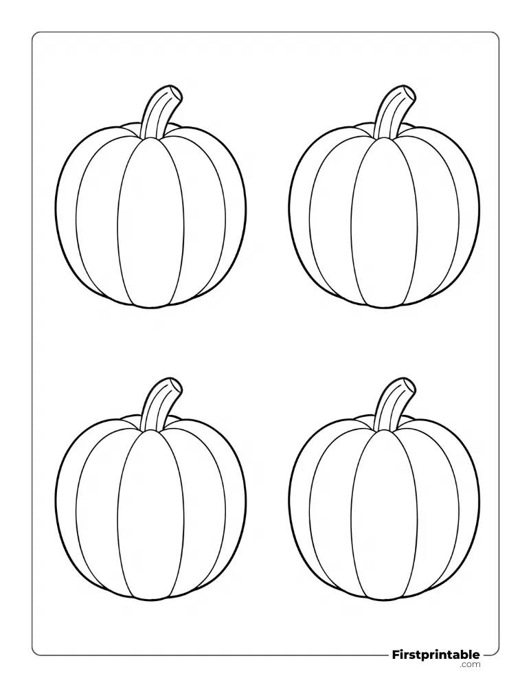 Printable Pumpkin Template - Medium