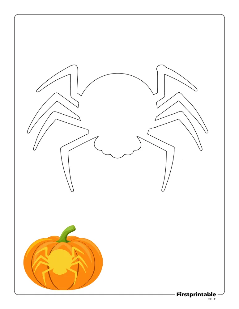 Printable Spider Template