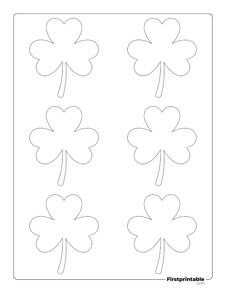 Shamrock Template - Small