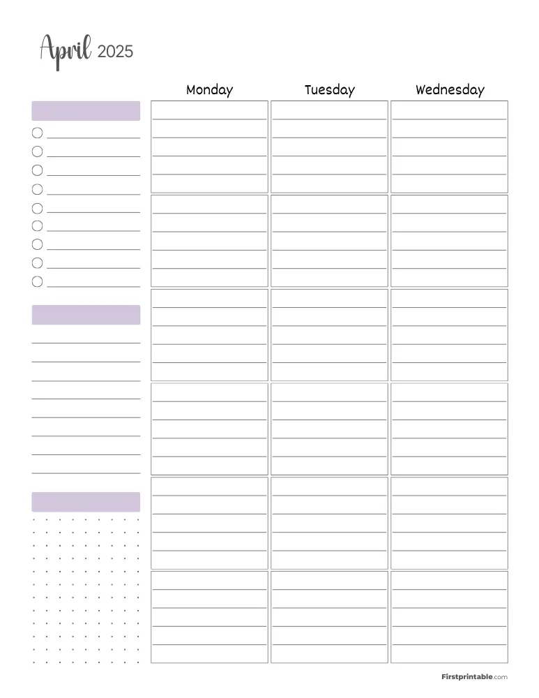 April 2025 - Standard Vertical Layout 01