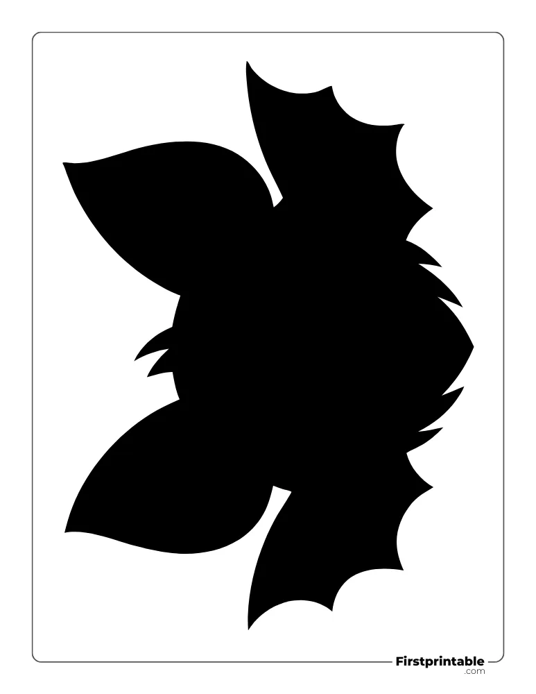 Cute Bat Template Black Large