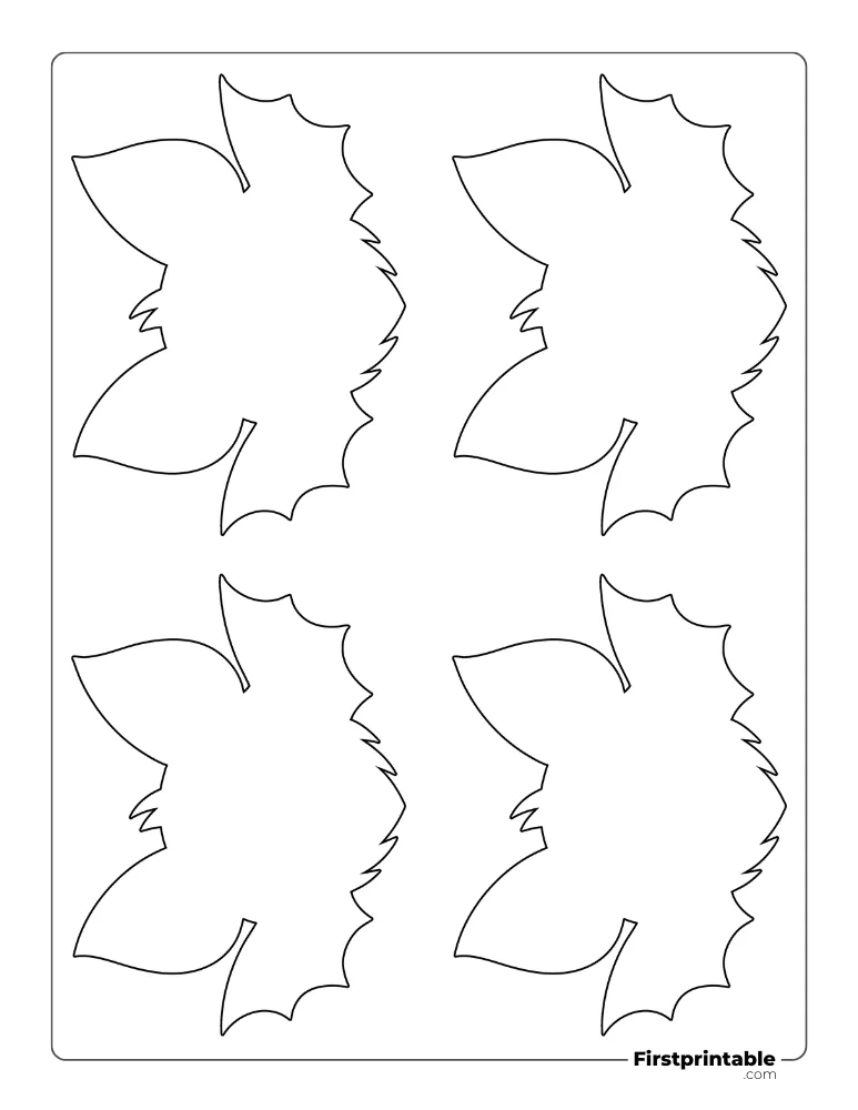 Cute Bat Template and Outline Small