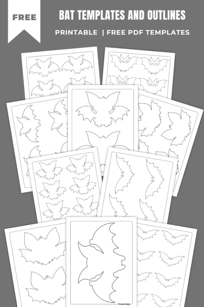 Bat Templates & Outlines | 40+ Free Printable PDFs