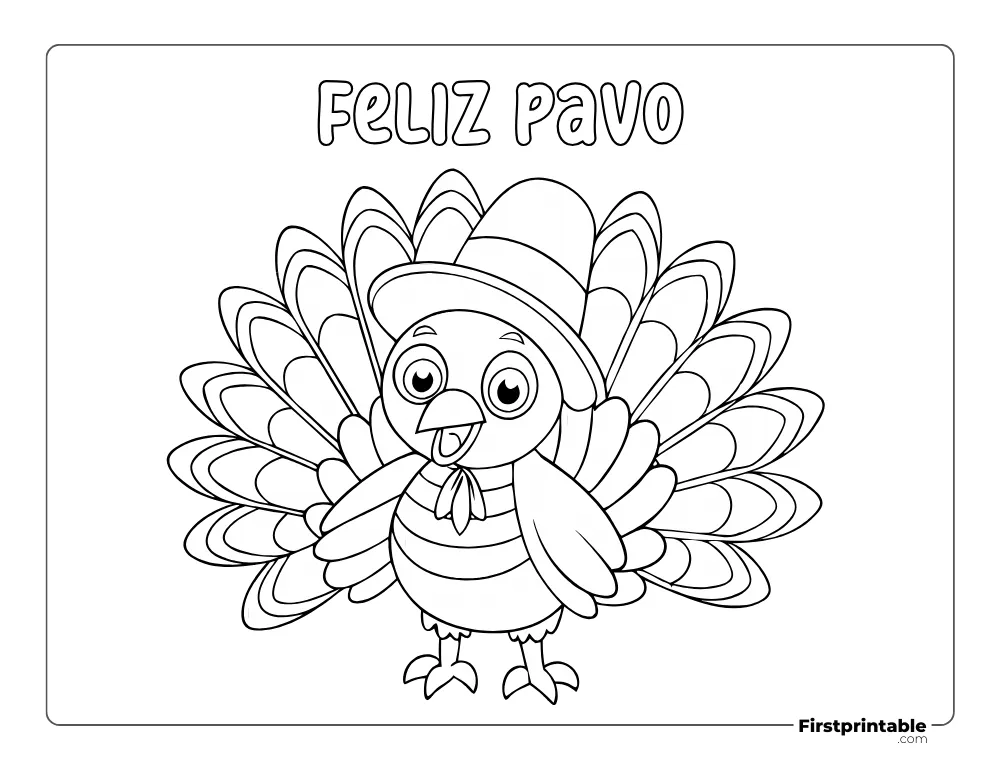 Dibujos para colorear Día de Acción de Gracias 08