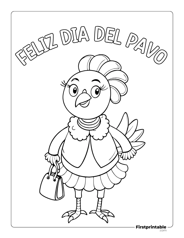 Dibujos para colorear Día de Acción de Gracias 24