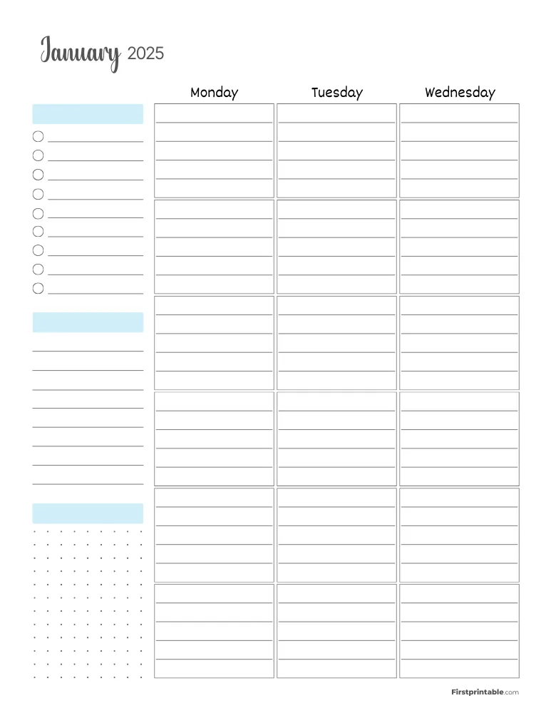 January 2025 - Standard Vertical Layout 01