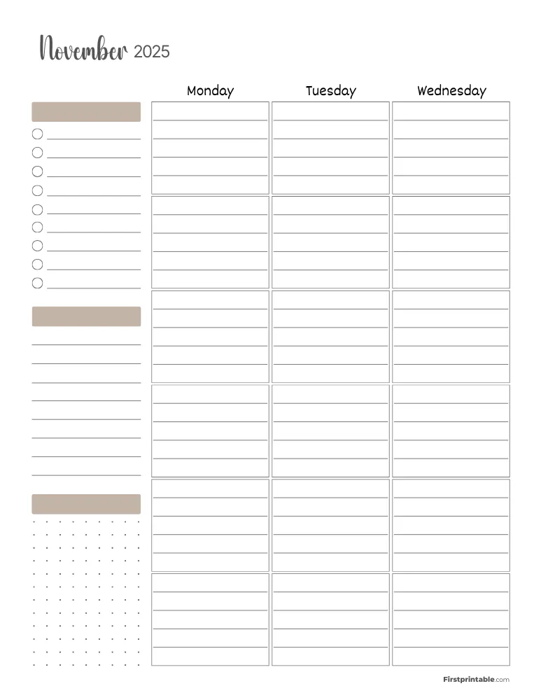 November 2025 - Standard Vertical Layout 01