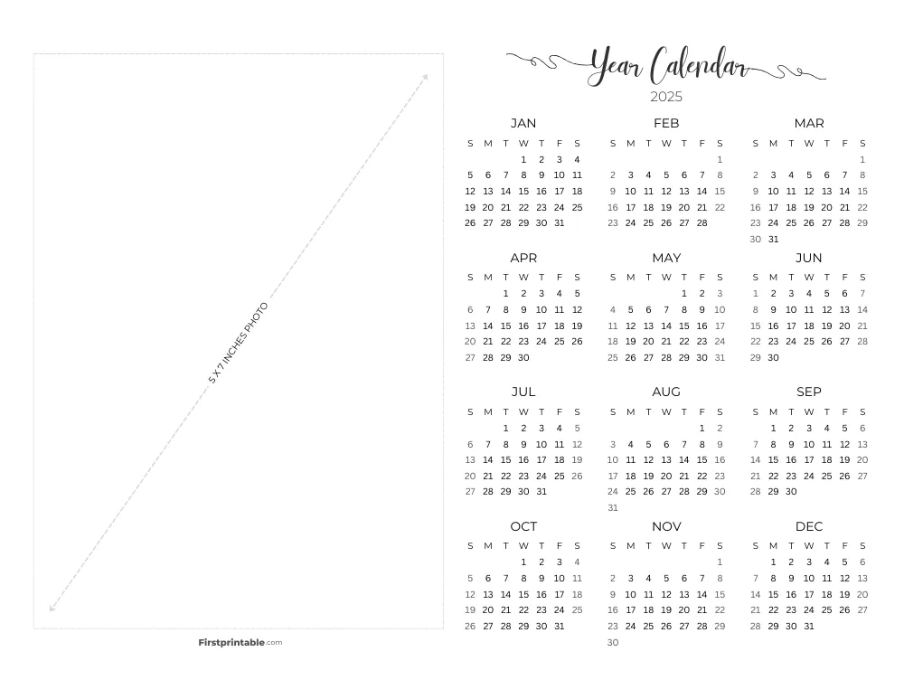 Printable Calendar 2025 Template 09