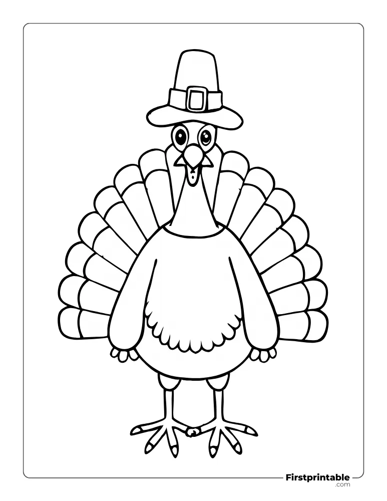 "Classic Turkey" Coloring page