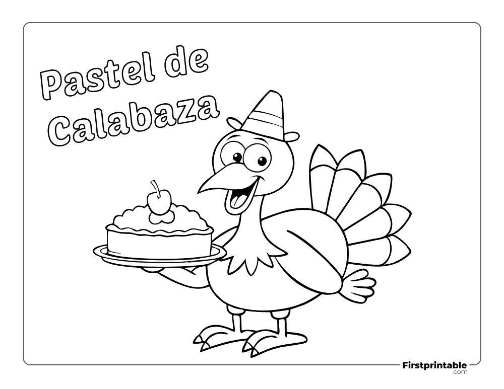 Dibujos de Pavo para colorear 15