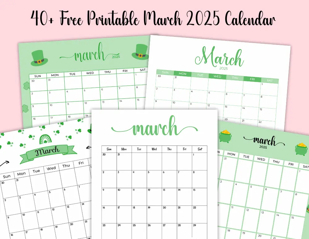 Free March 2025 Calendar