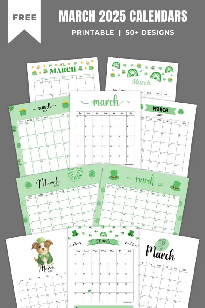 March 2025 Calendars | 40 Free Printable PDF