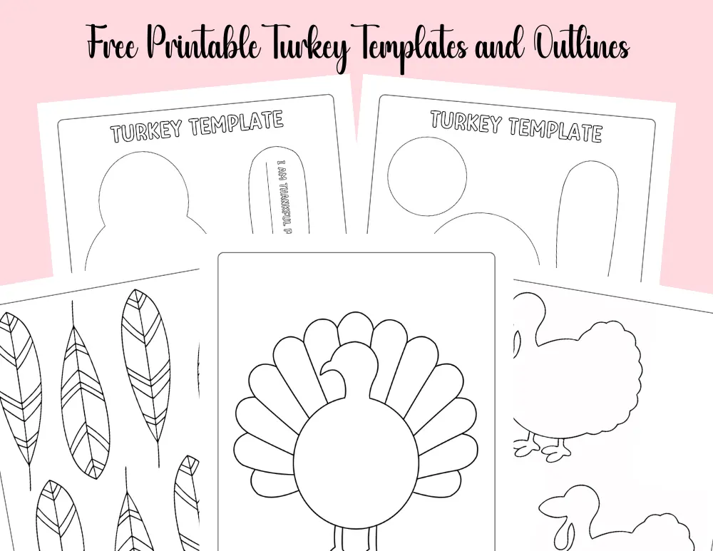 Free Printable Turkey Templates and Outline