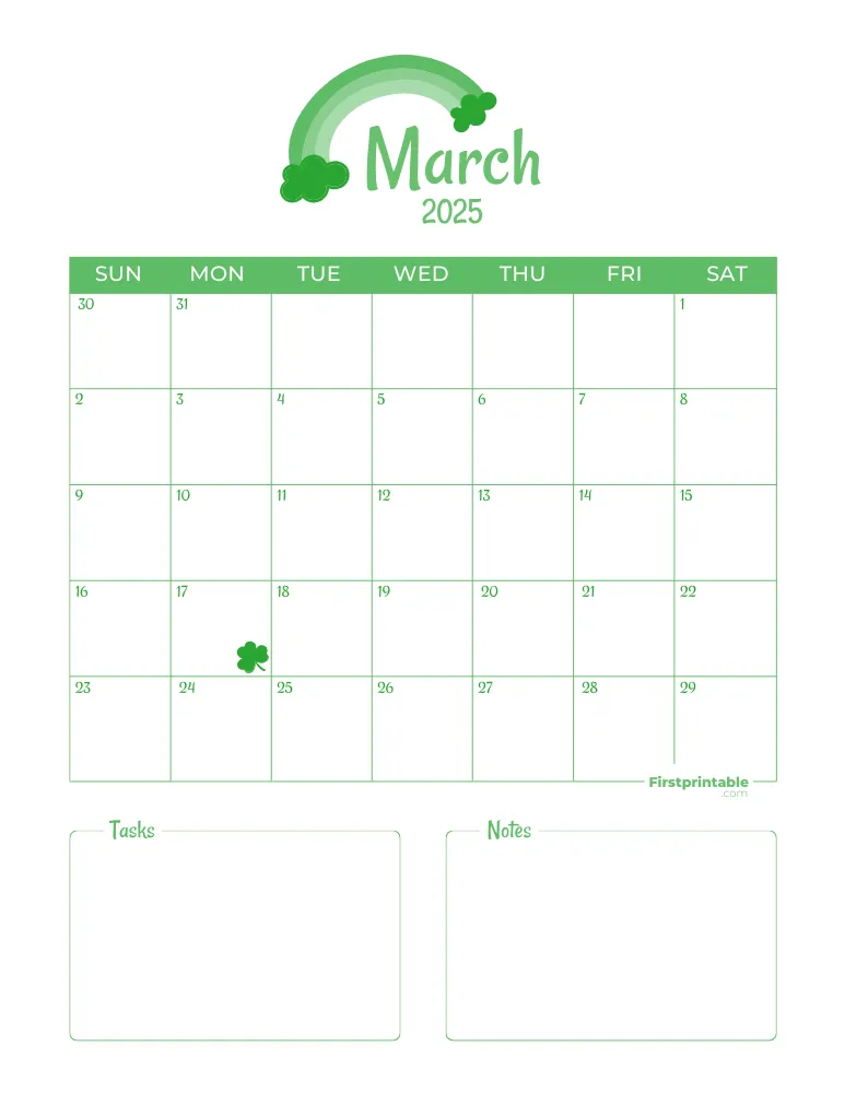 Printable March Calendar 2025 Template 03