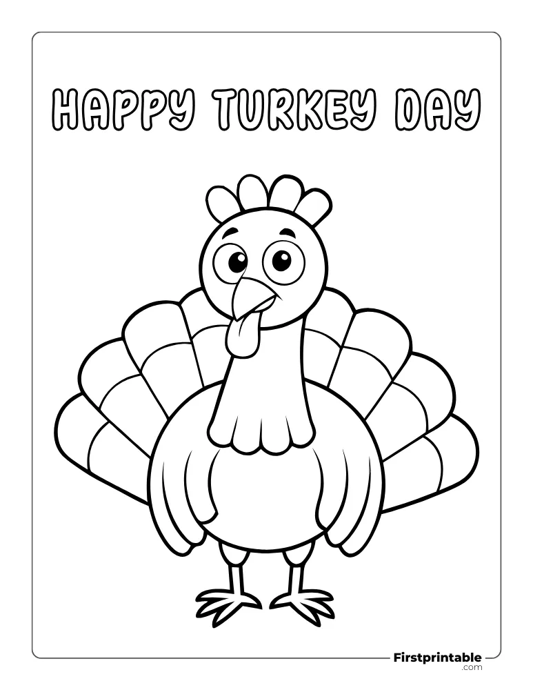 Cute "Turkey" Print and Color